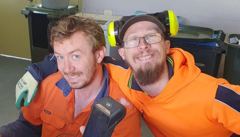 Victor Harbor Employees Ethan and Zach working on their Customer Services Skills